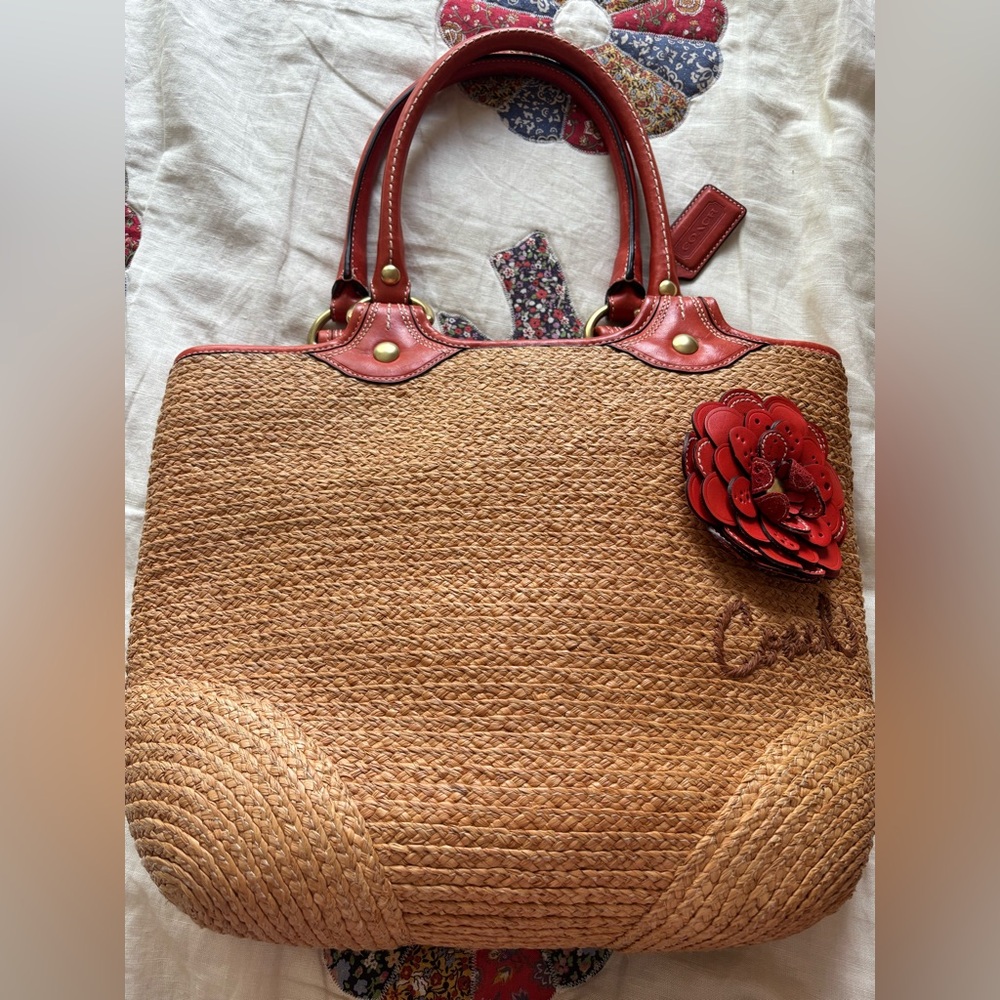 Coach Bleecker Woven Bag